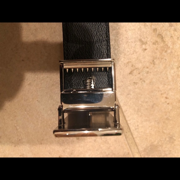 Men’s Coach “CC” canvas/leather reversible belt - Picture 12 of 16